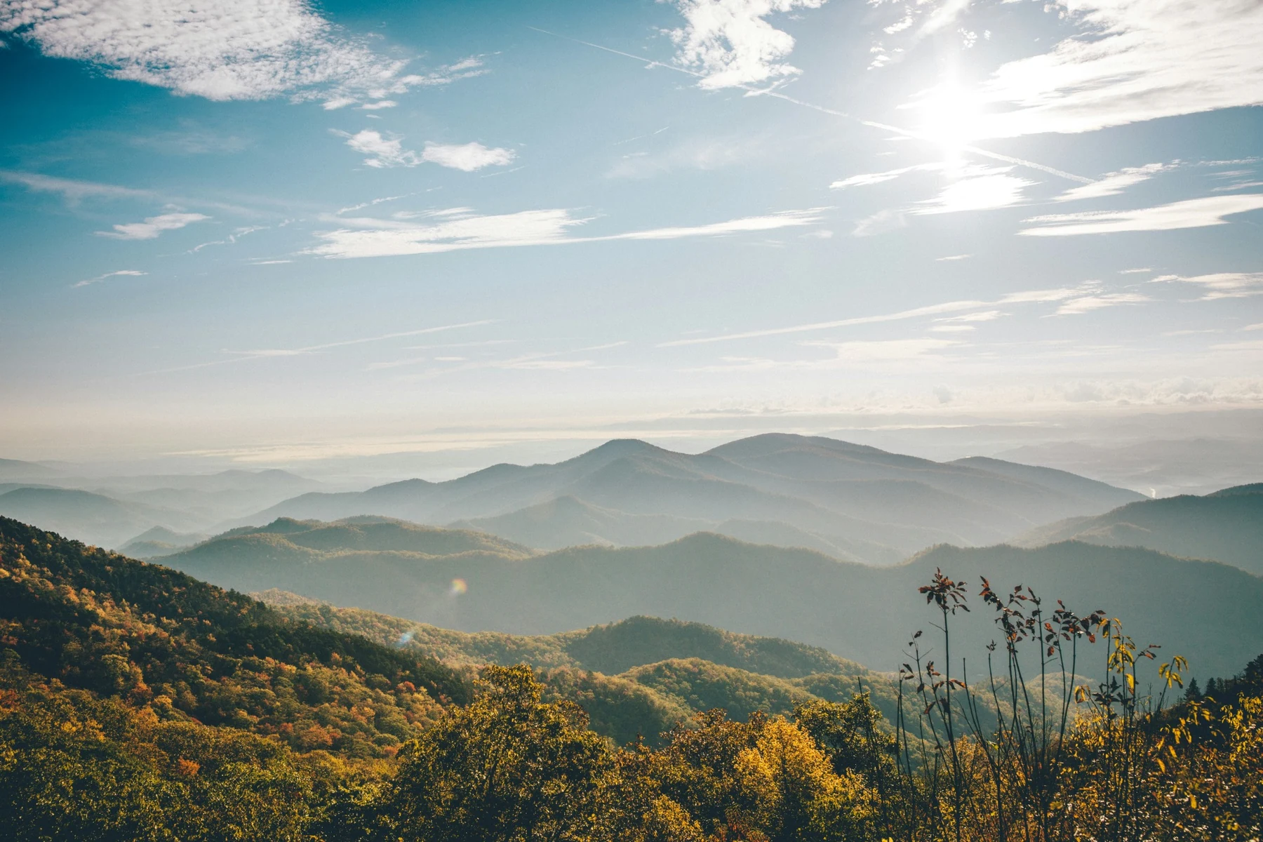 Blue Ridge Mountains in Western North Carolina